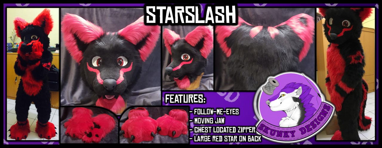 Starslash Storm the Wolf fursuit